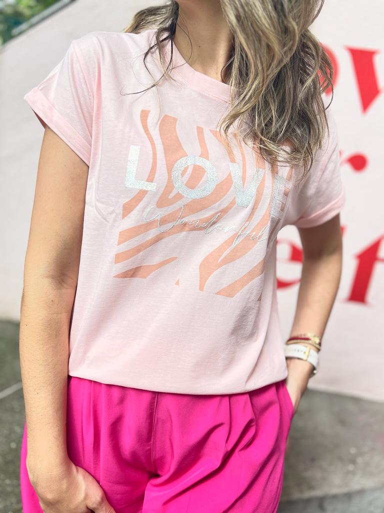 Blusa Básica con Estampado Zebra Love