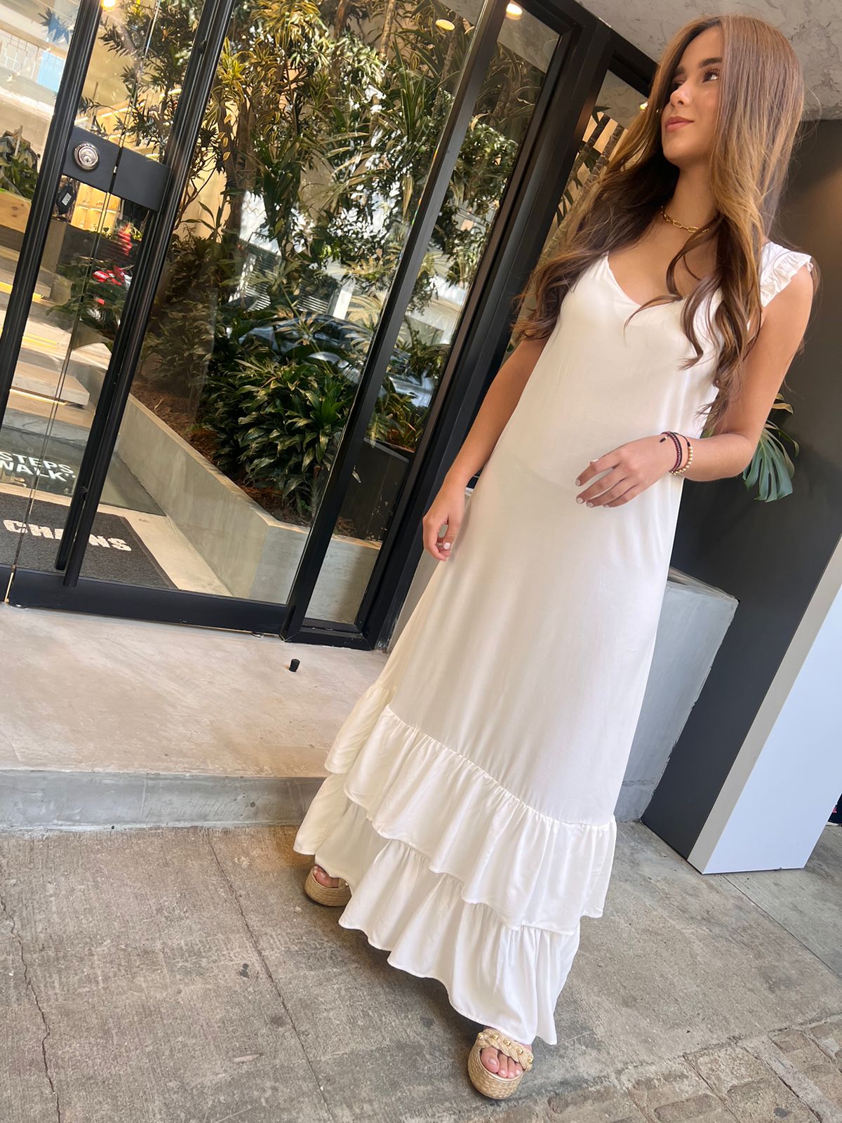 Vestido Lace Con Boleros