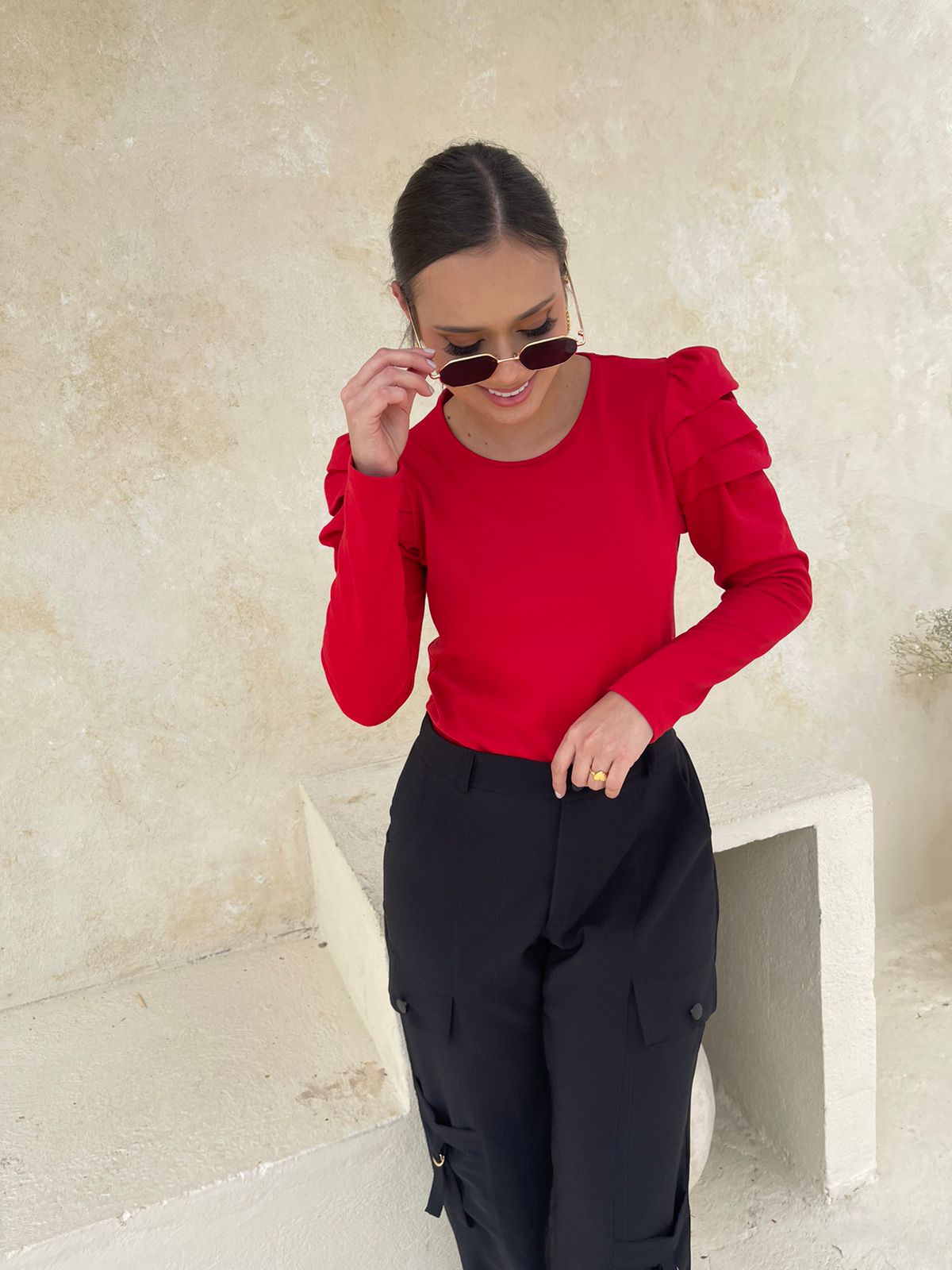 Blusa cuello redondo Antares