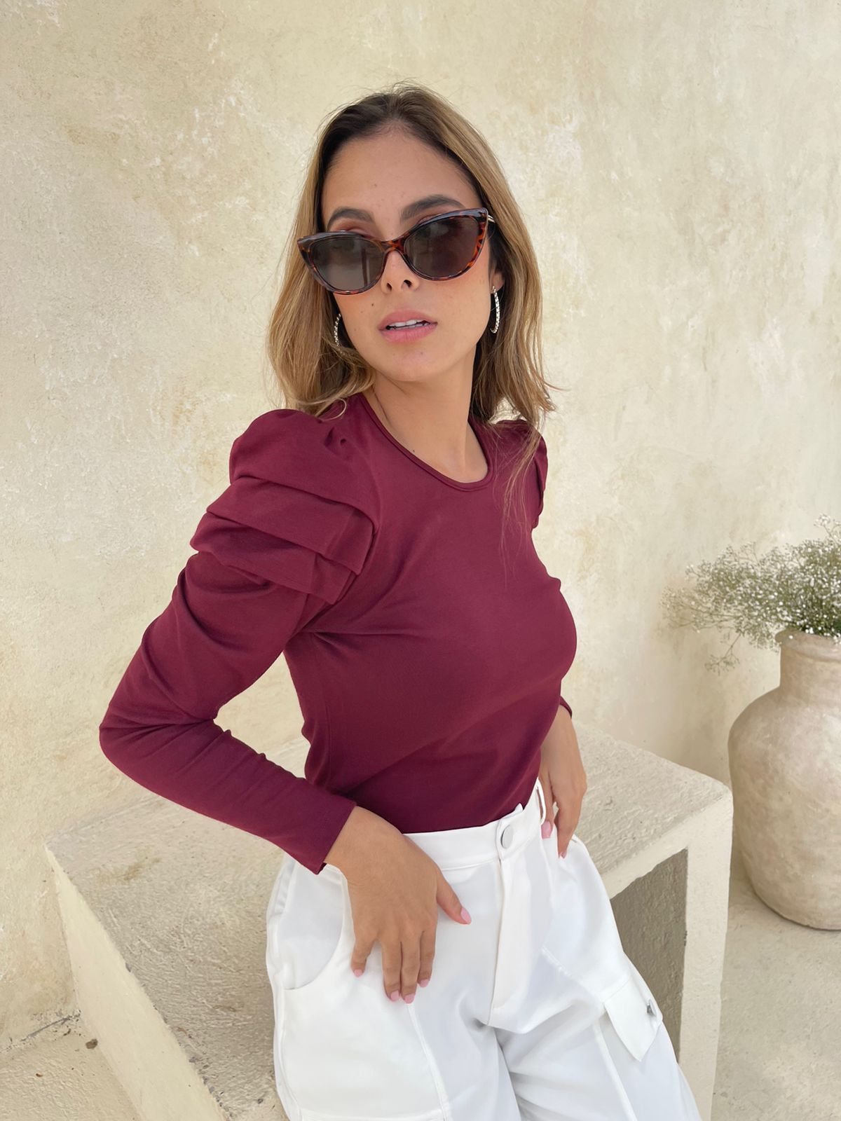 Blusa cuello redondo Antares