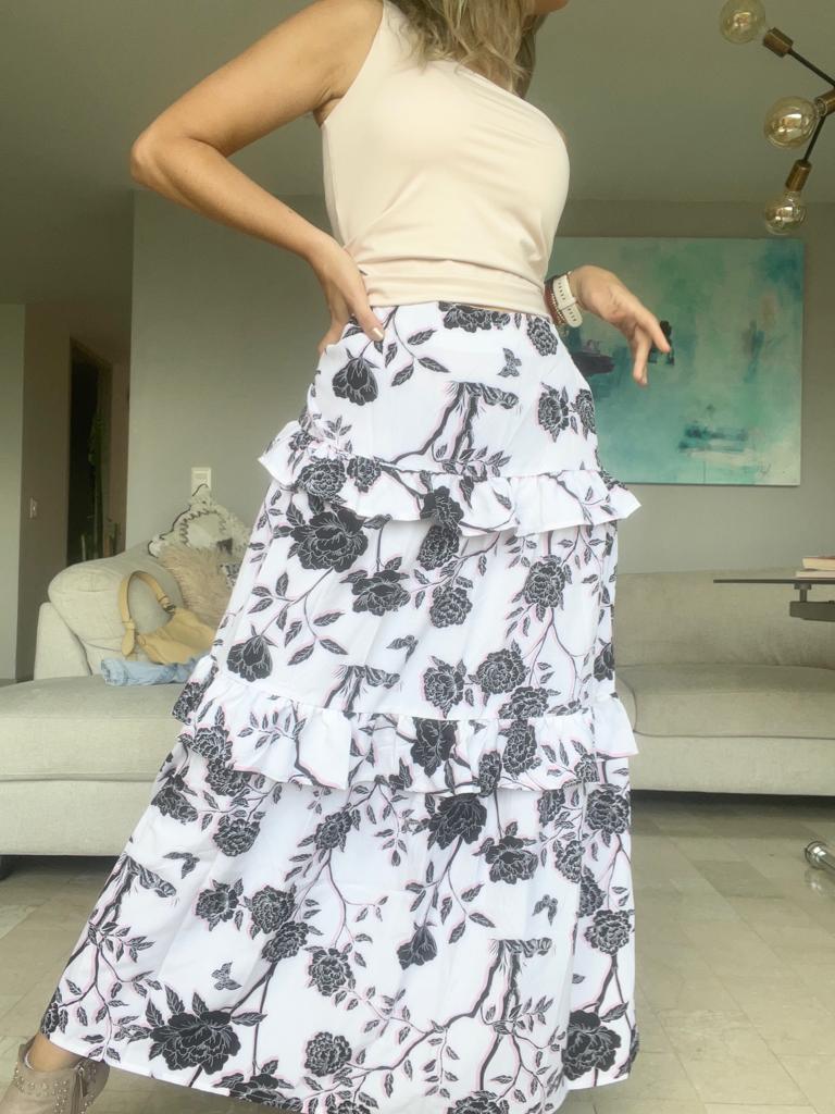 Falda estampada Debora