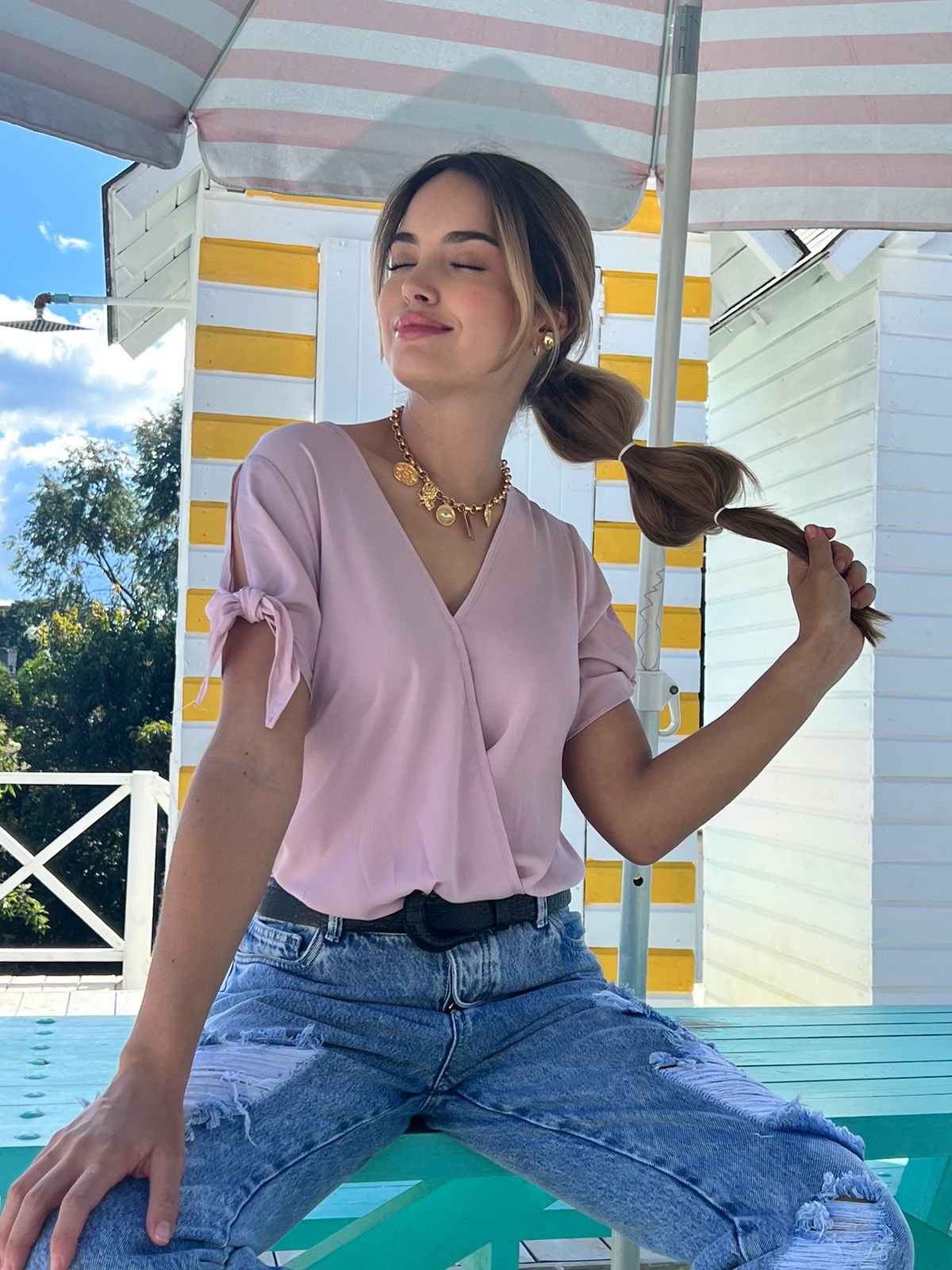 Blusa Seda Raffi