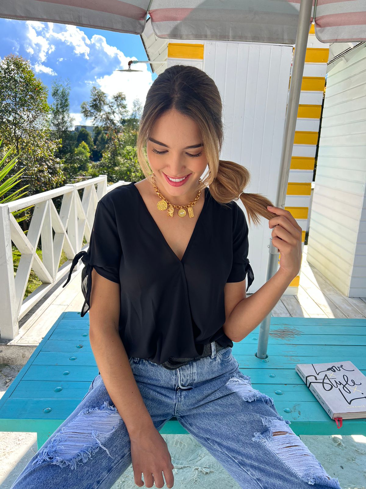 Blusa Seda Raffi