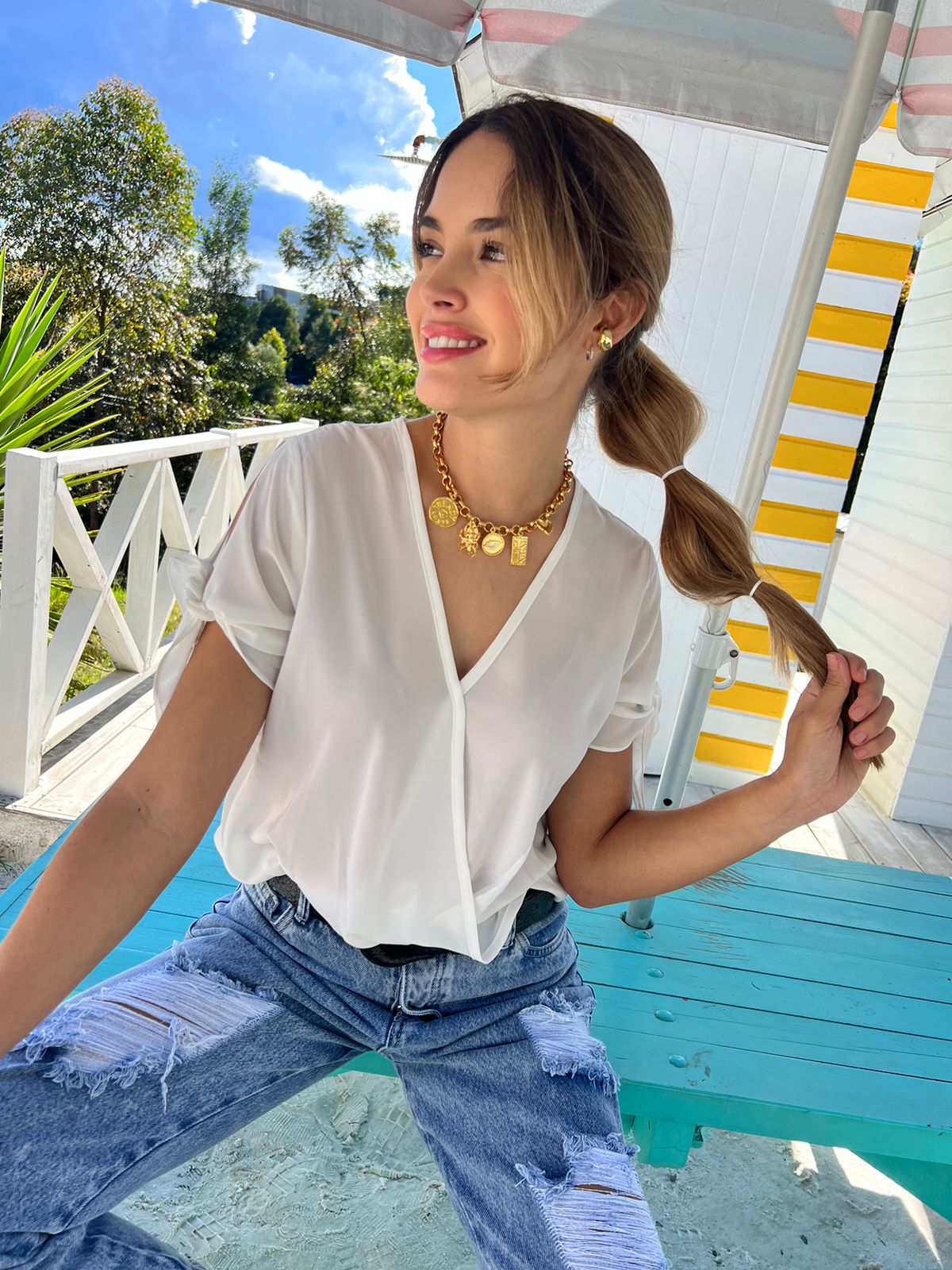 Blusa Seda Raffi