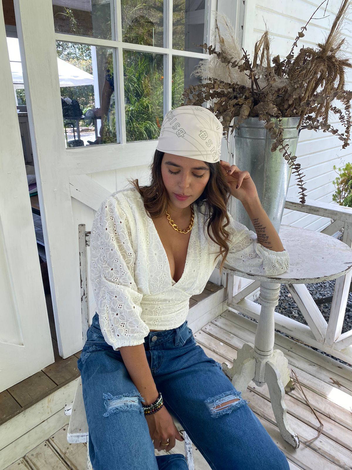 Blusa Ojalillo Cuello V Liliana