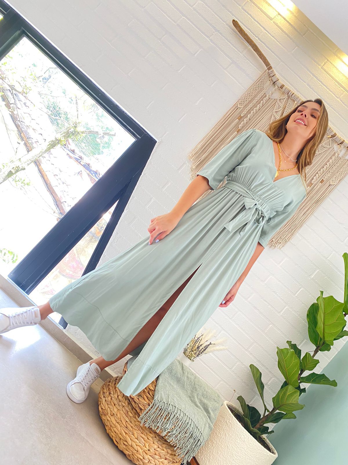 Vestido con cinturon Chicago
