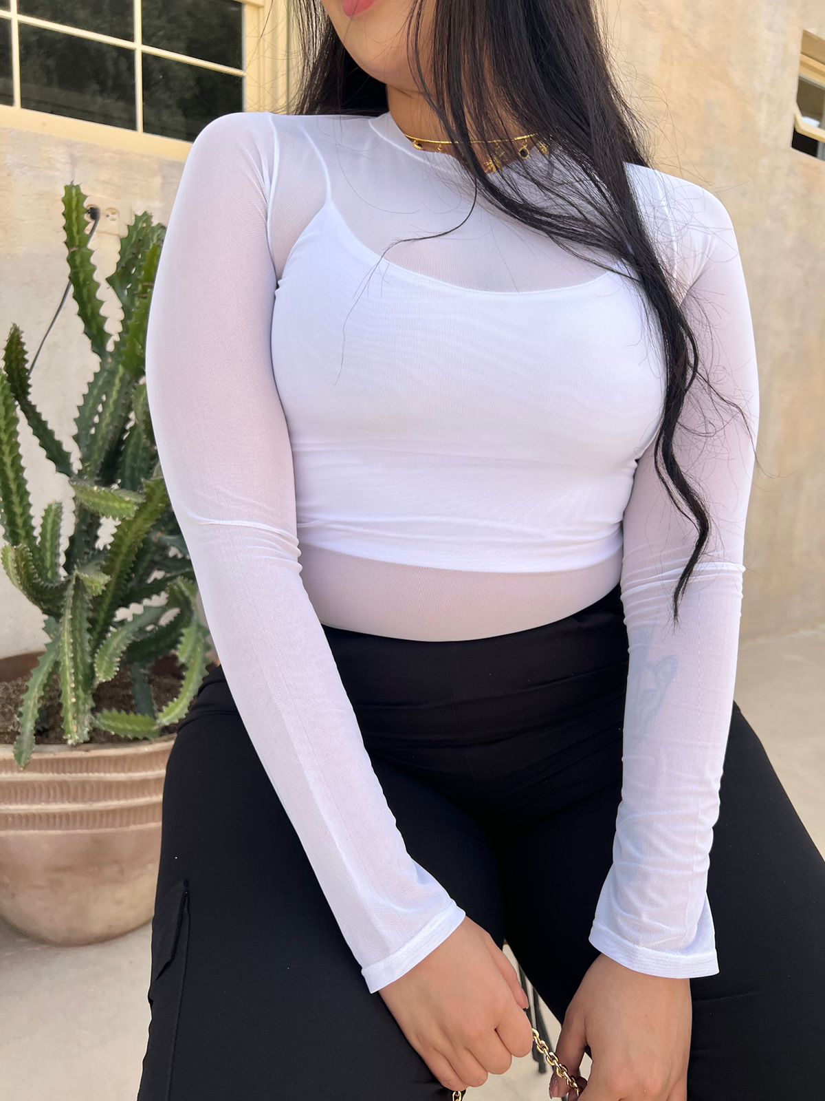 Blusa en maya Kenny