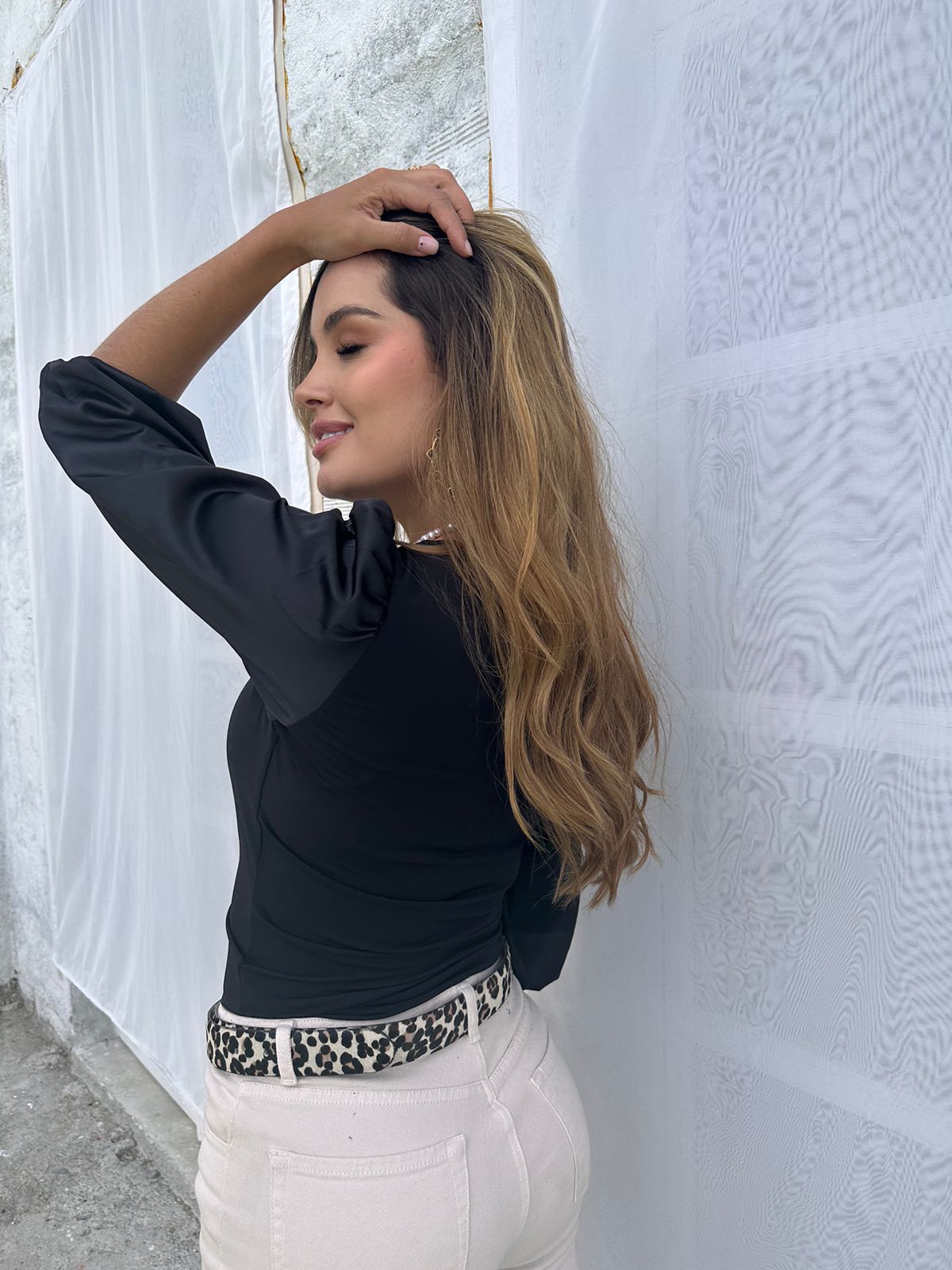Blusa Mangas Nieve