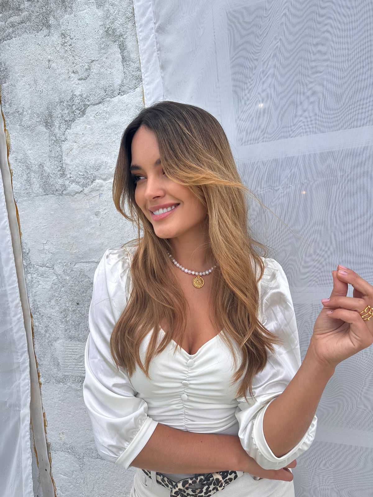 Blusa Mangas Nieve