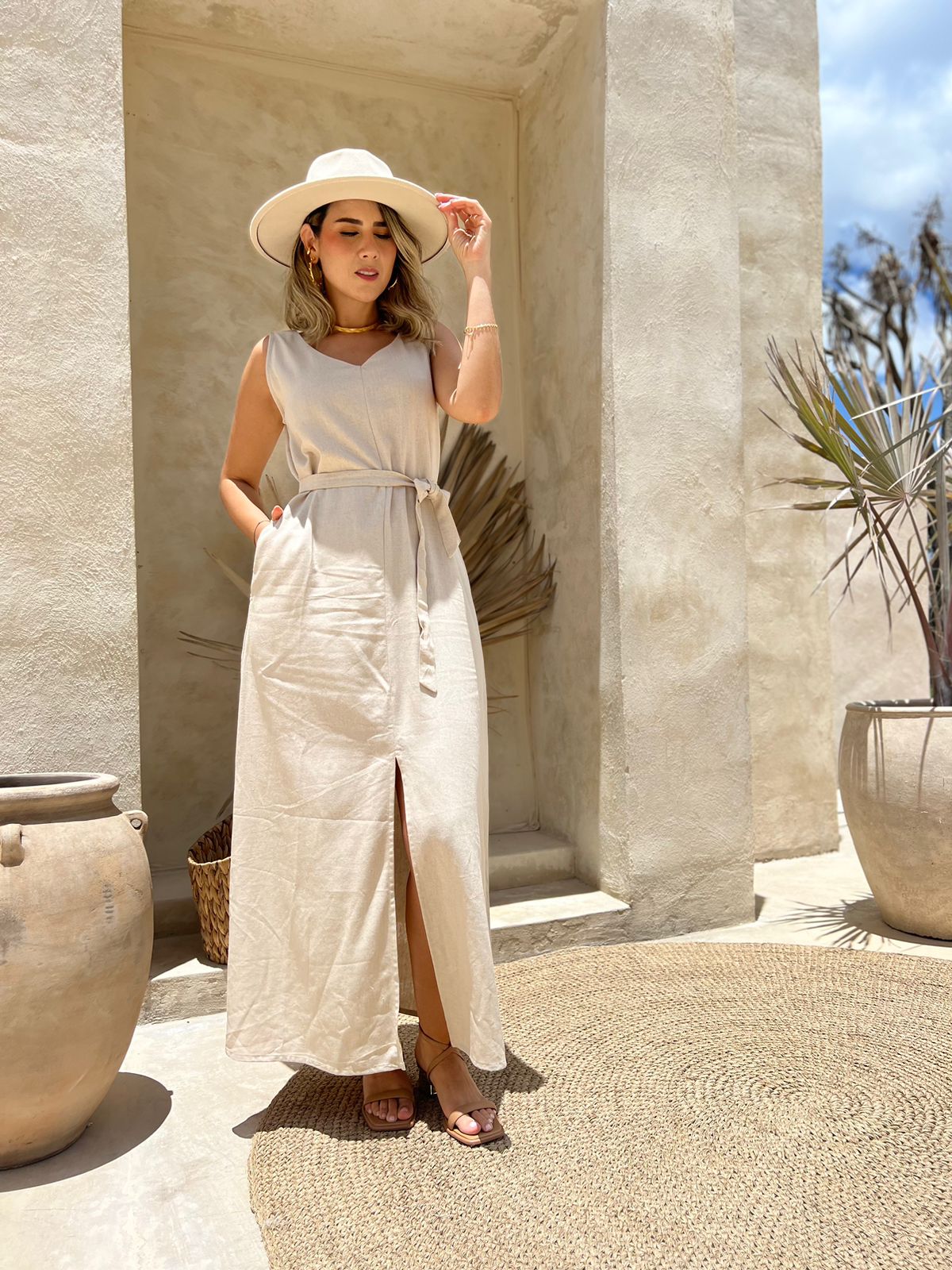 Vestido Lino Valentino