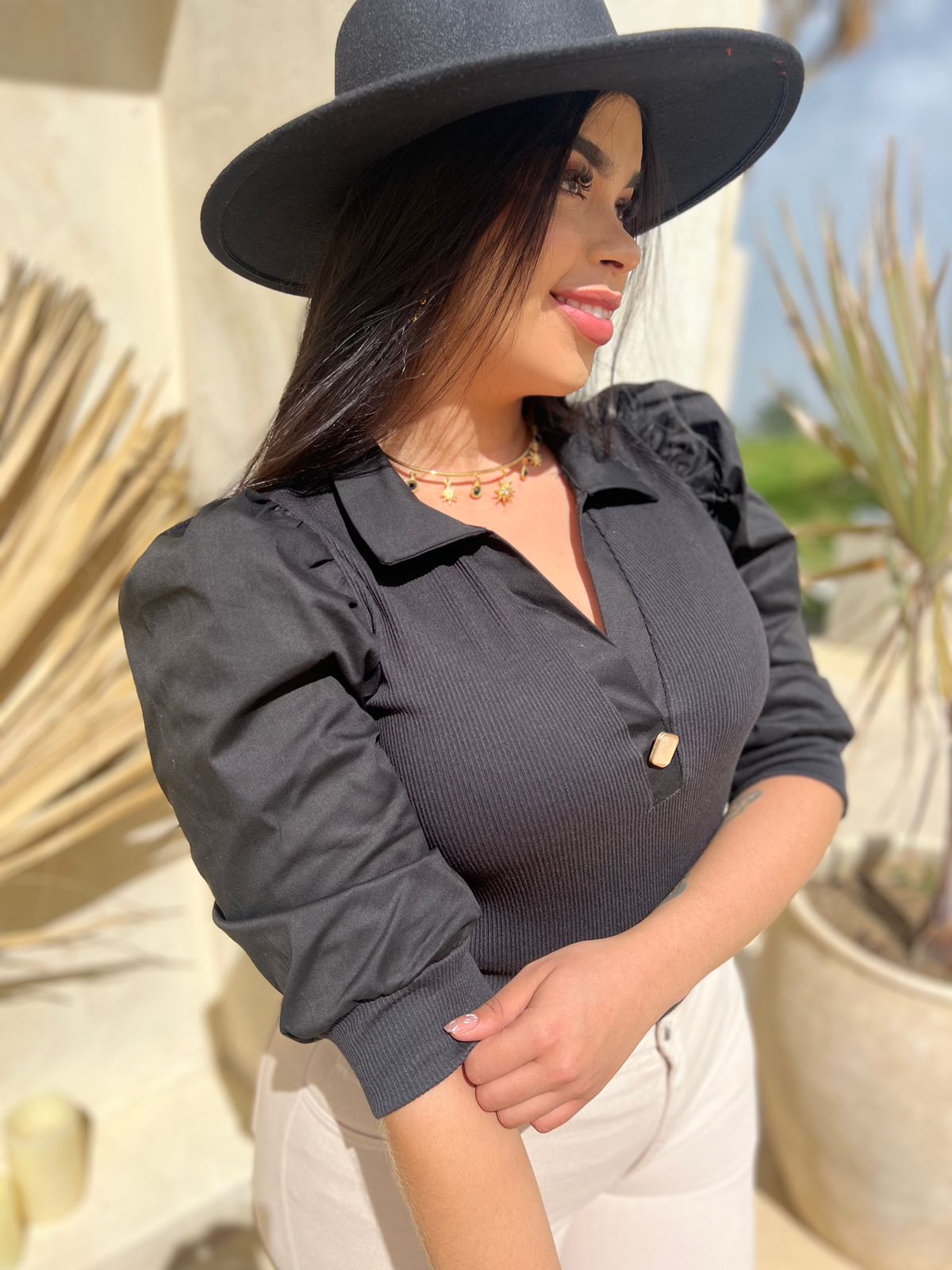 blusa Elegante Boldo