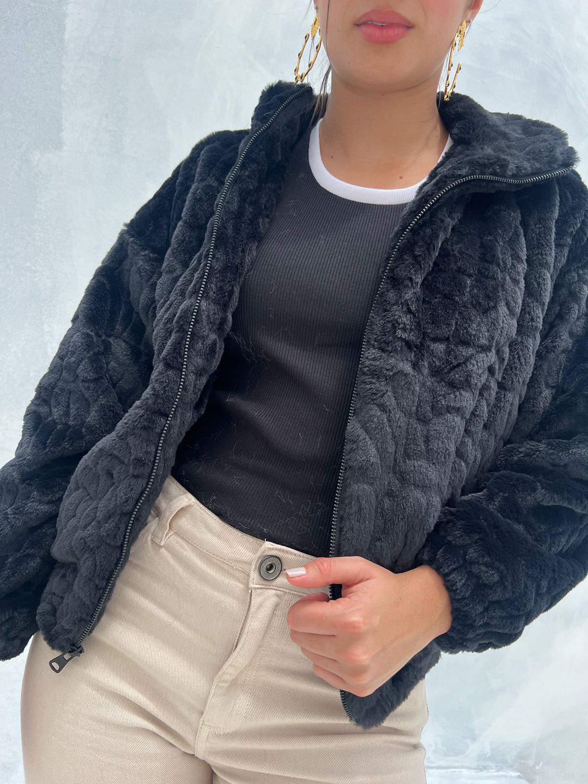 Chaqueta Peluda Caniche