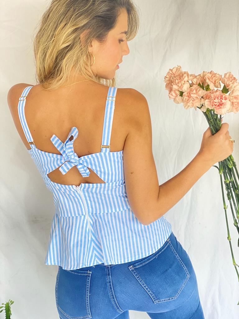 Crop Top Mistura Rayas