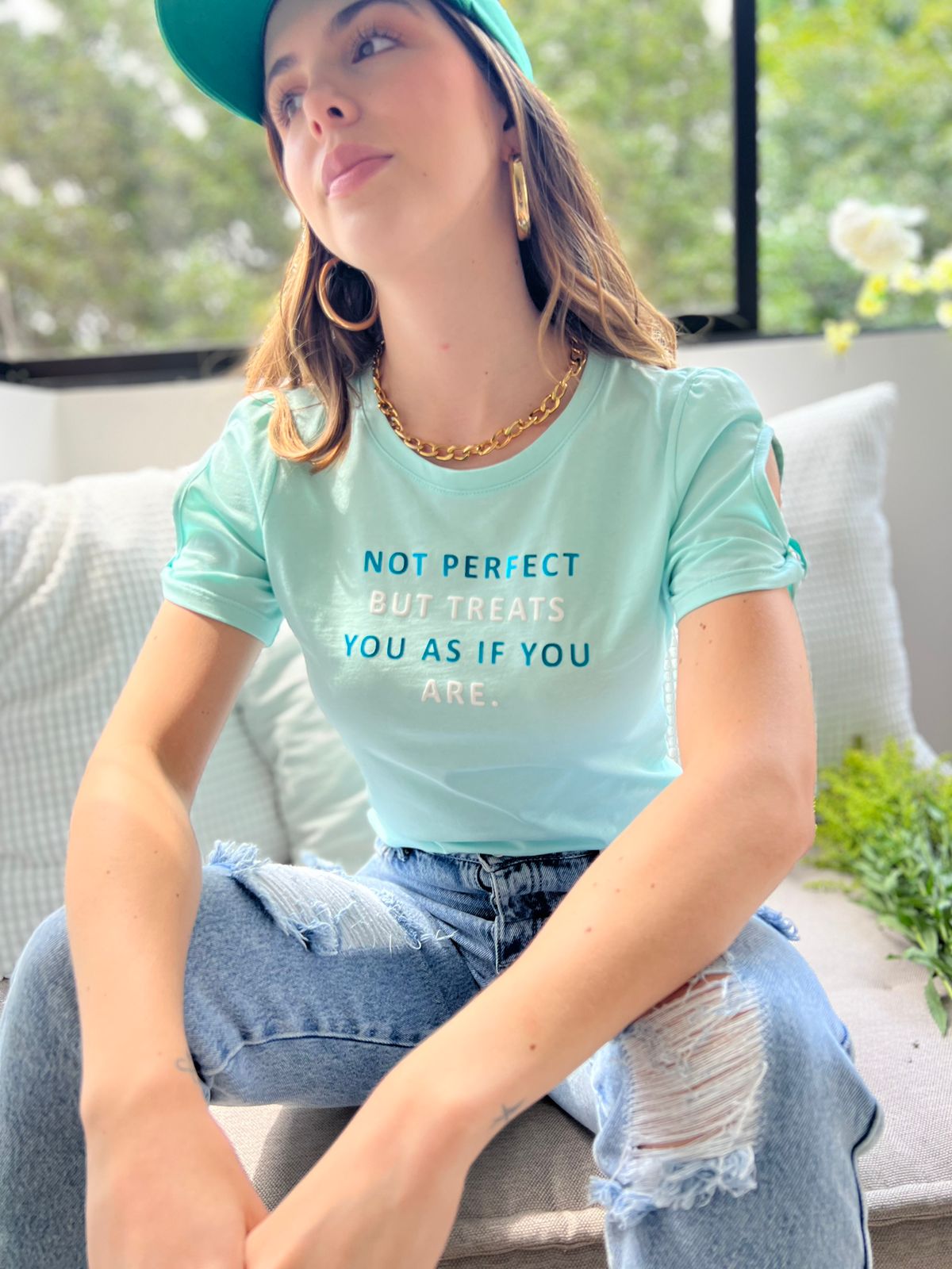 Blusa Básica con Estampado Haiti