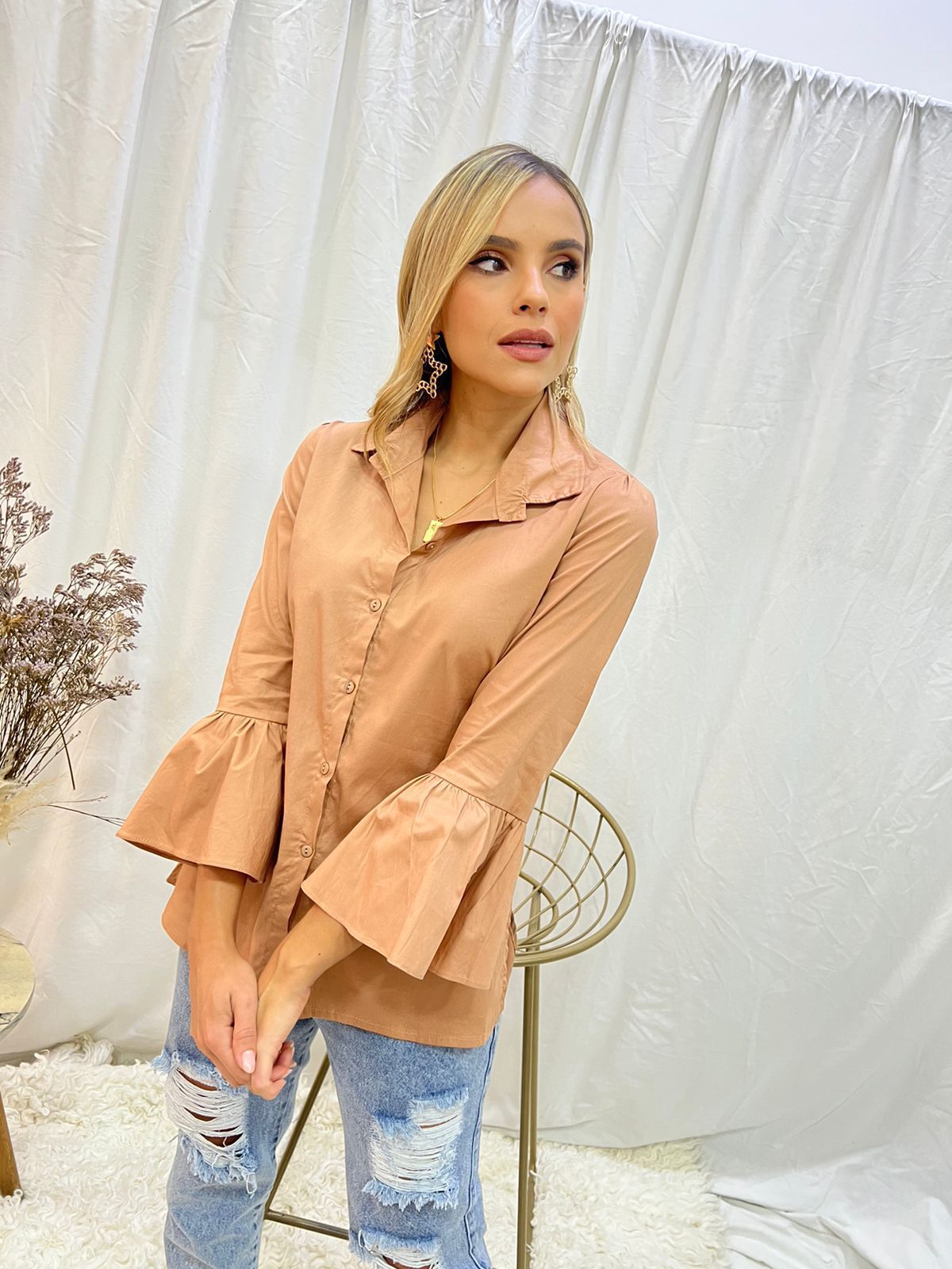 Blusa Lady Manga con Boleros