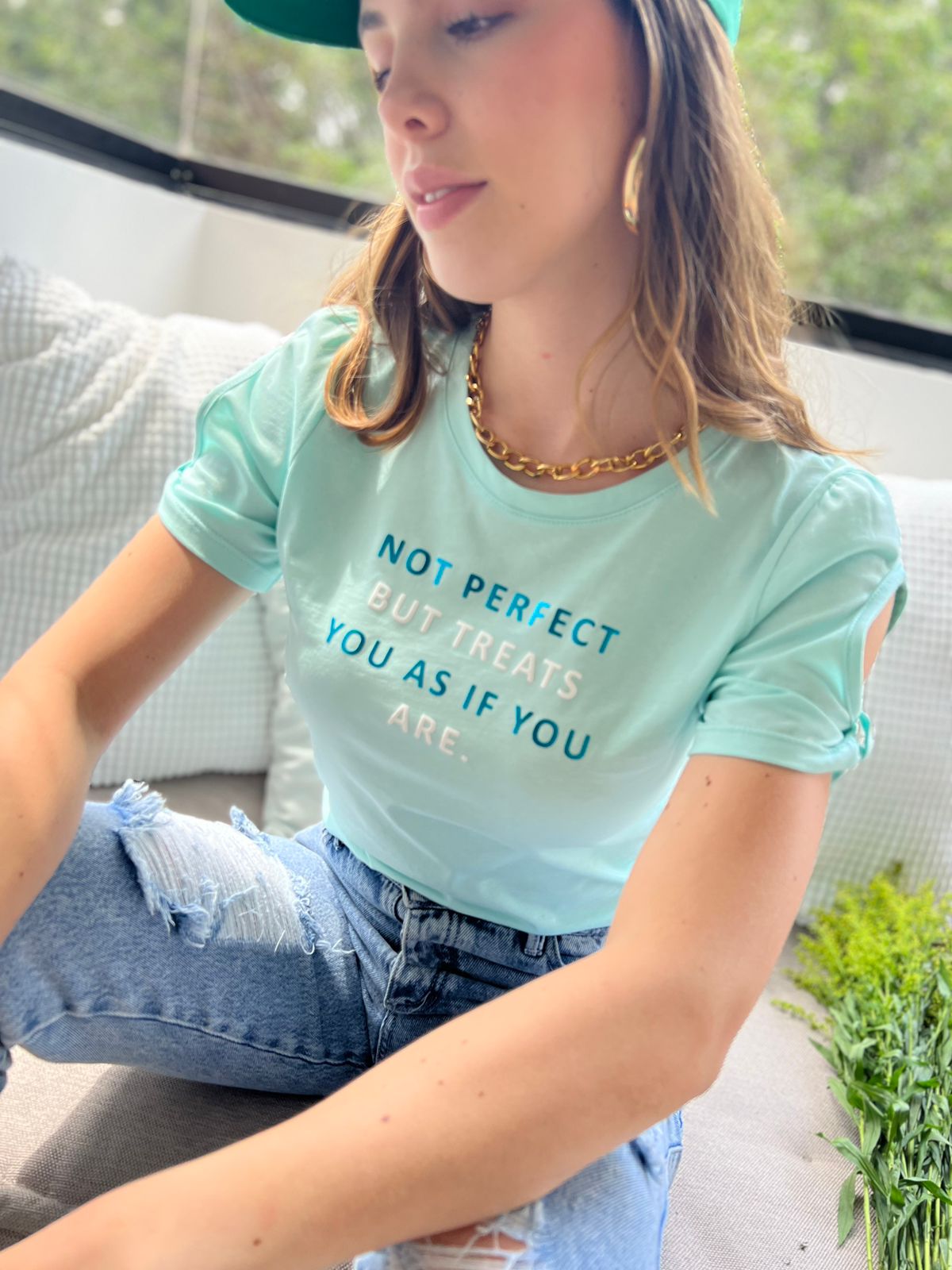 Blusa Básica con Estampado Haiti