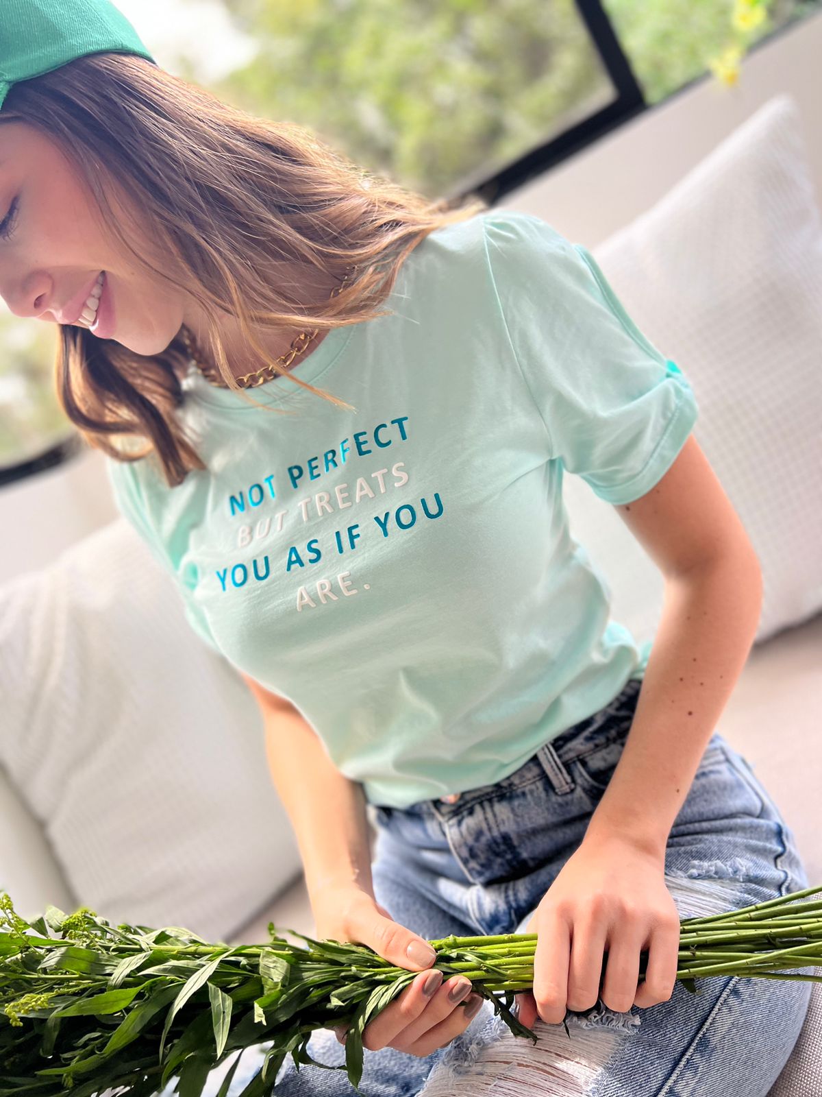 Blusa Básica con Estampado Haiti
