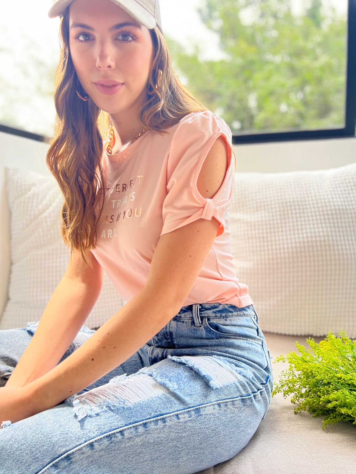 Blusa Básica con Estampado Haiti