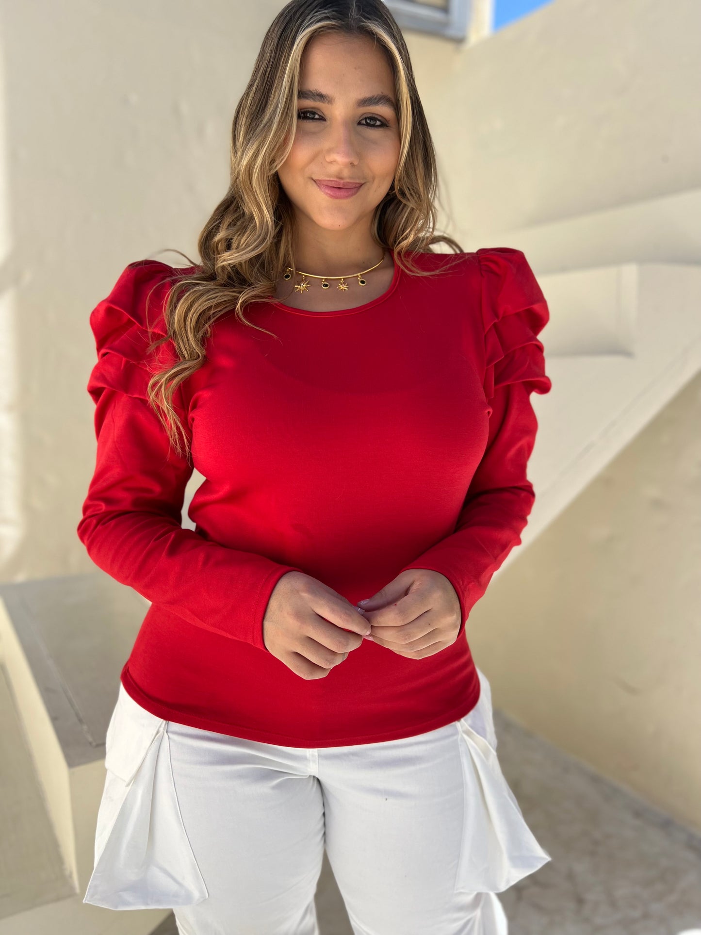 Blusa cuello redondo Antares