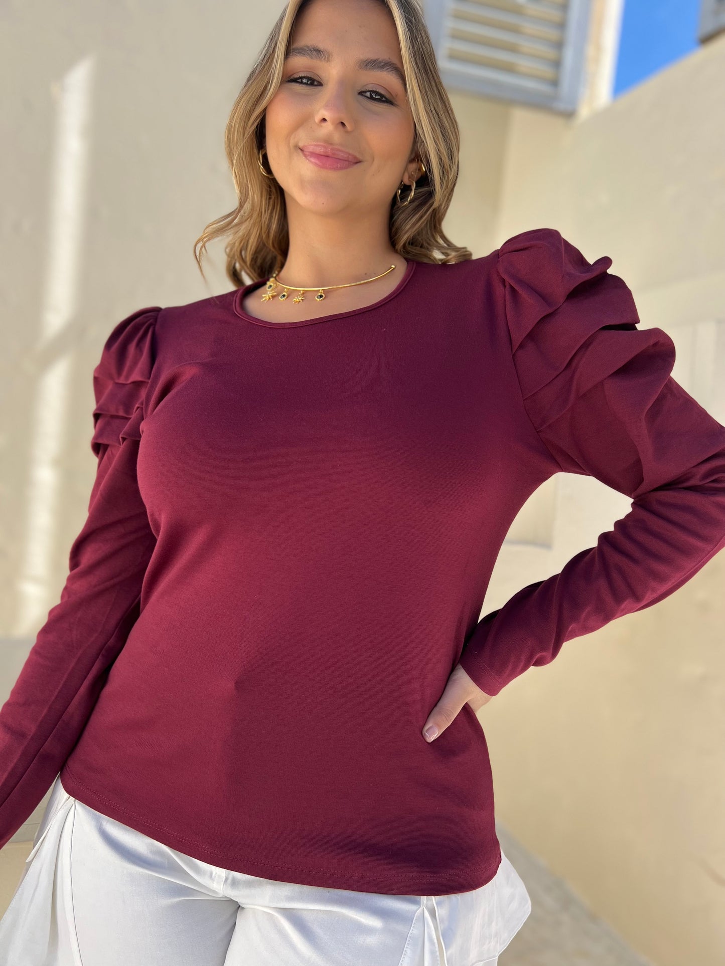 Blusa cuello redondo Antares