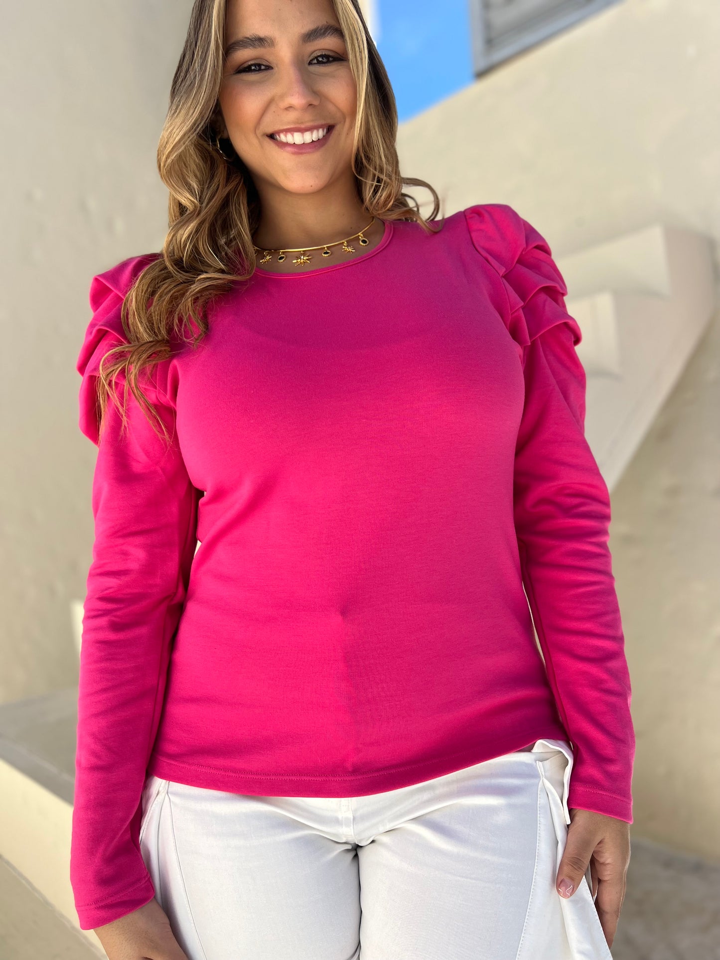 Blusa cuello redondo Antares