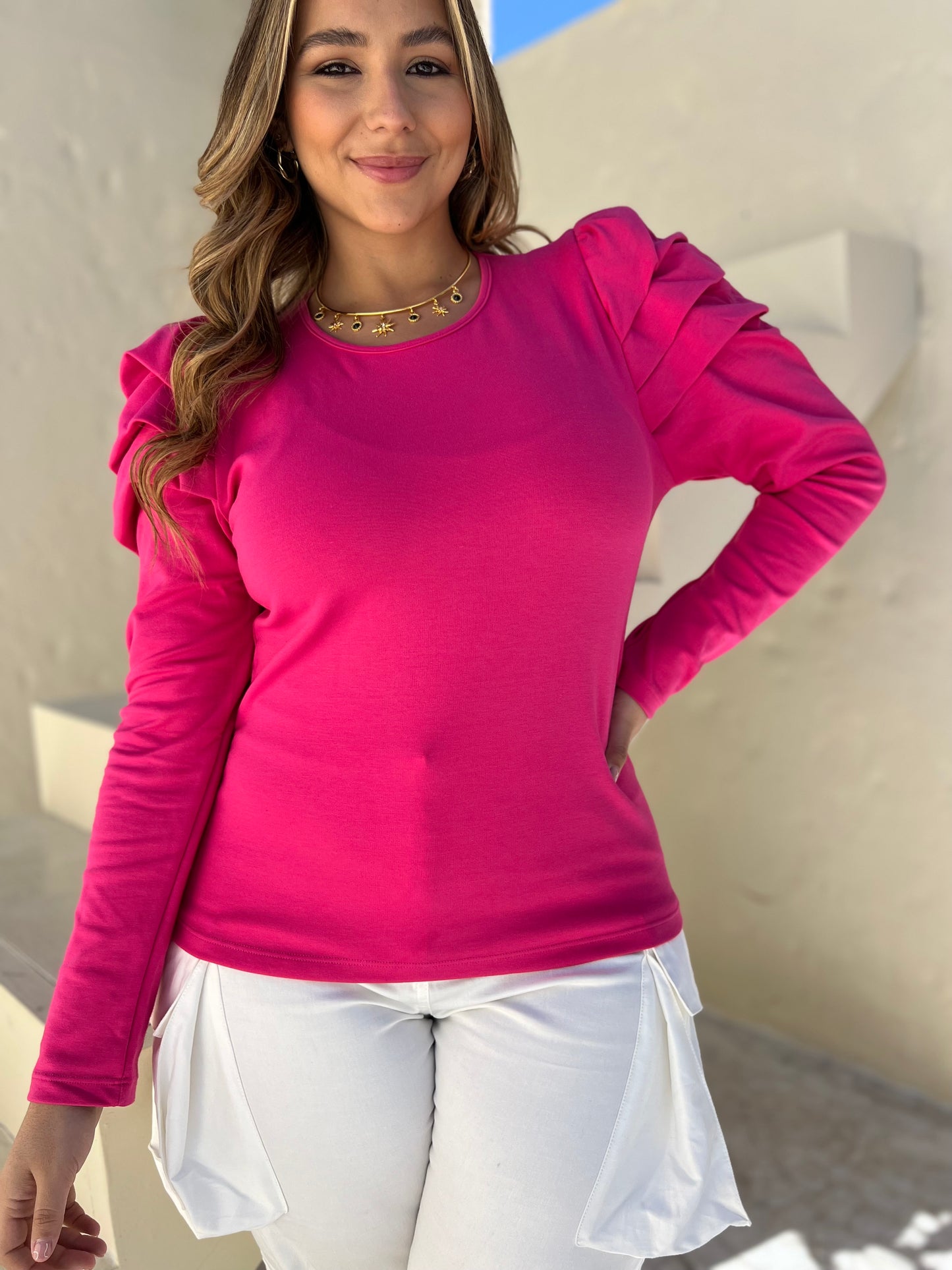 Blusa cuello redondo Antares
