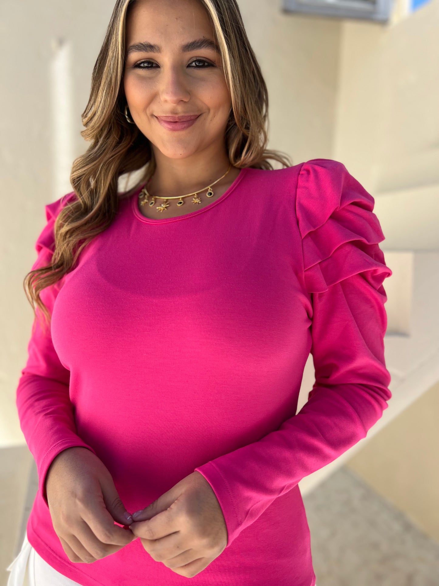 Blusa cuello redondo Antares