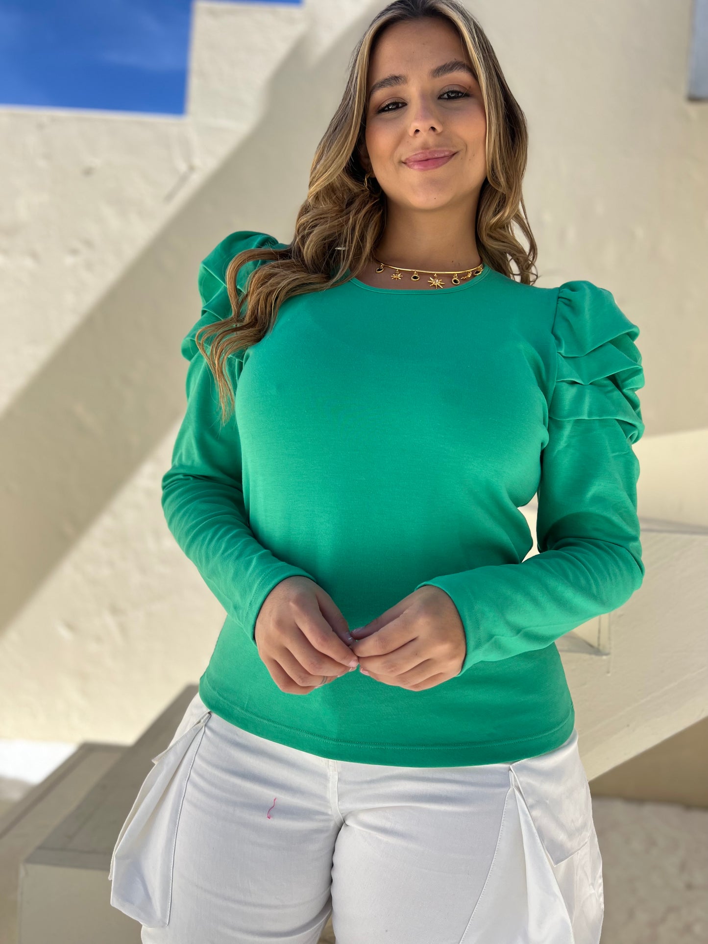 Blusa cuello redondo Antares