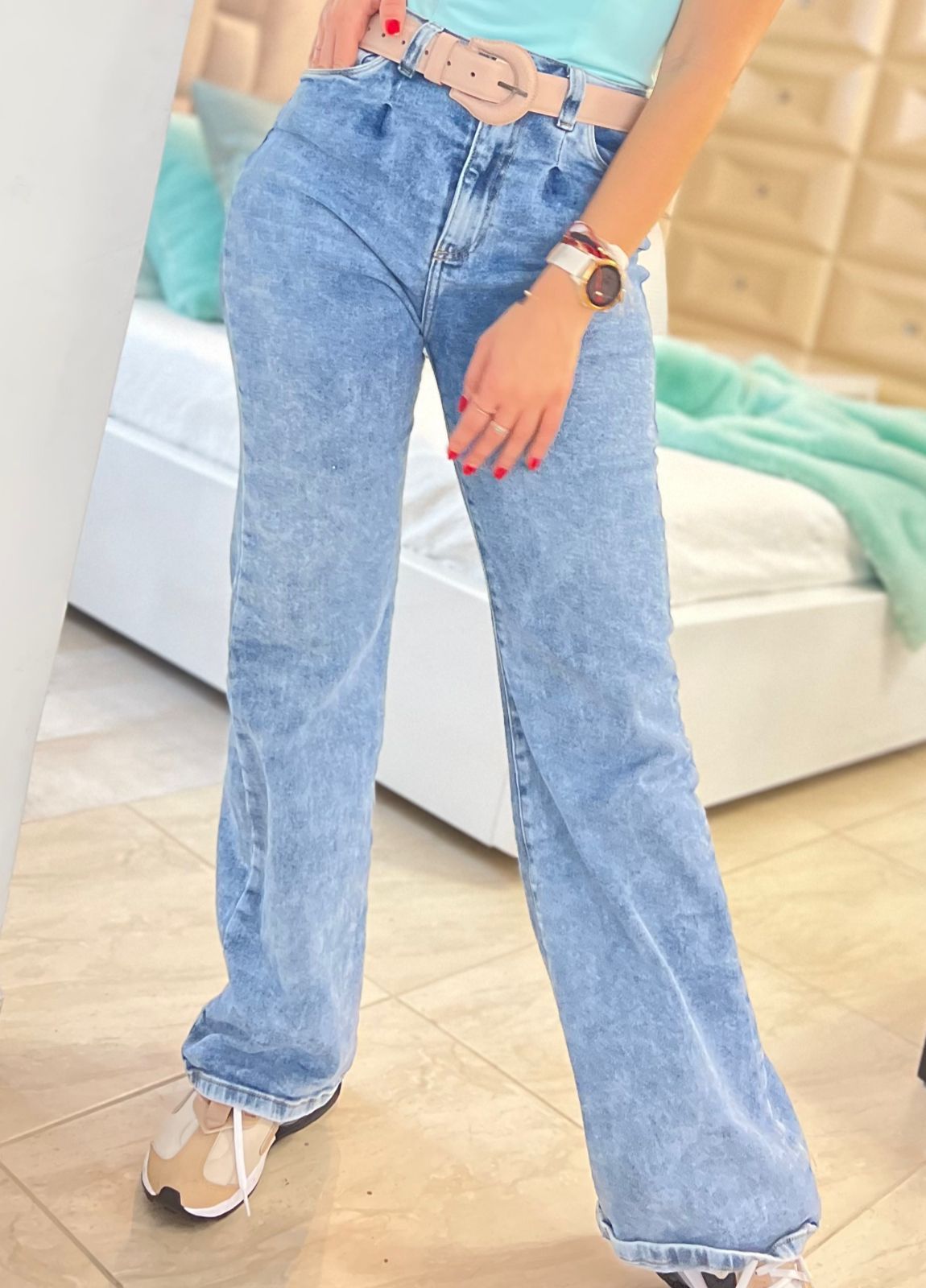 Jeans Clásico Claro Hielo