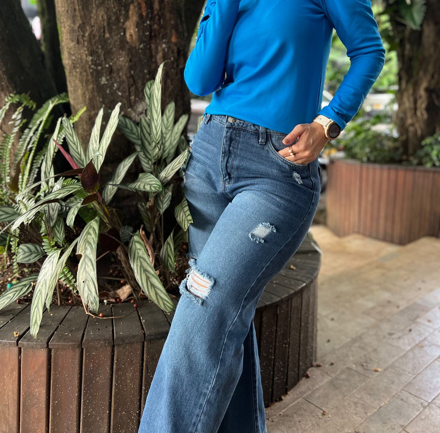 Jeans Tiro Alto Saturno