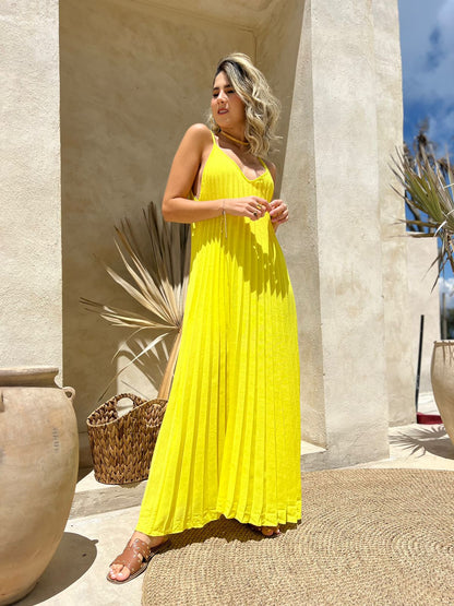 Vestido Plisado Positano