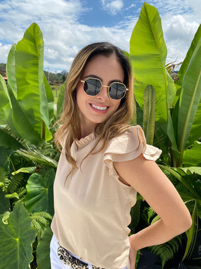 Blusa con boleros Esmeralda