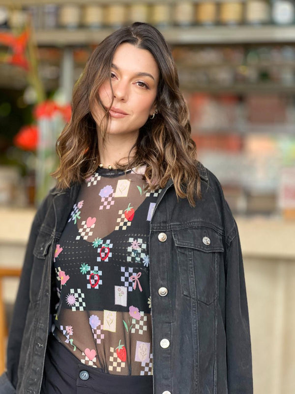 Blusa Estampada Malla Picnic
